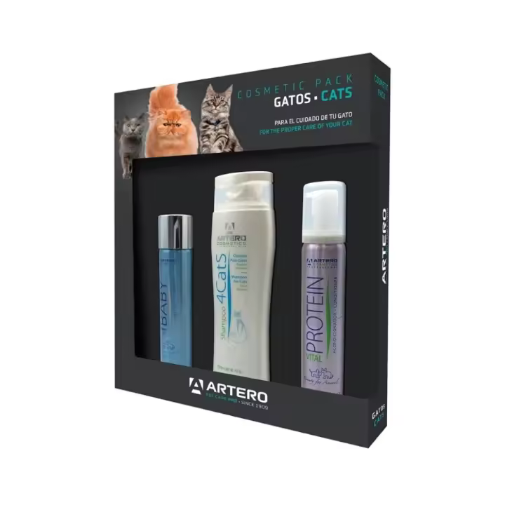 ARTERO - Pack Productos Gatos (Champú 4Cats, Acondicionador Protein y Perfume Baby) - 1