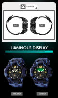Reloj Deportivo Skmei Multifuncional Cronógrafo Digital Hombre Movimiento Dual Resistente Al Agua Con Alarma Y Calendario Pantalla LED - details 6
