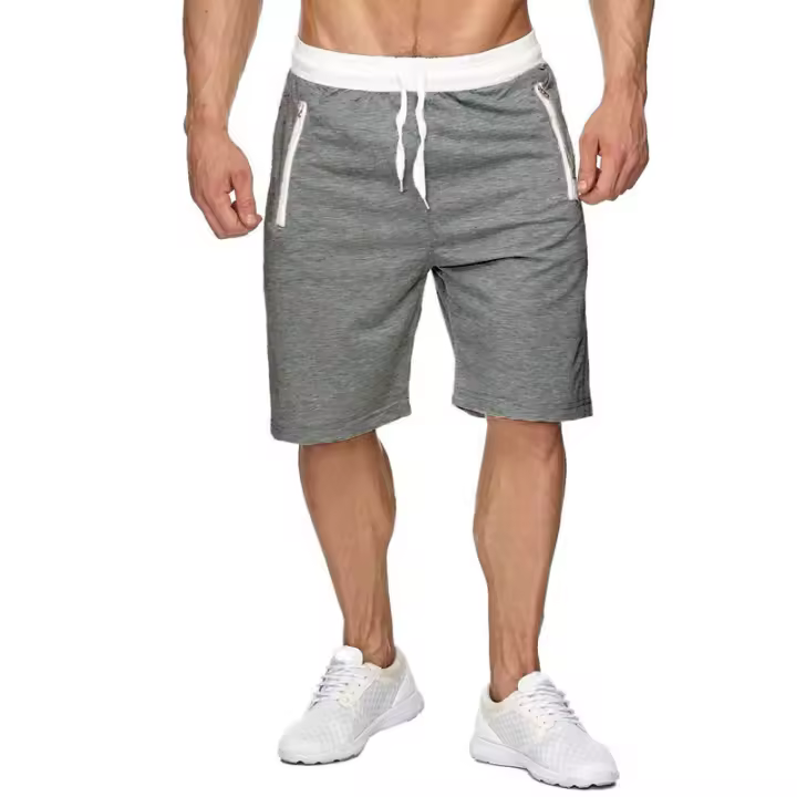 Pantalones cortos deportivos de verano para hombre, informales, transpirables, para entrenamiento y fitness - 1