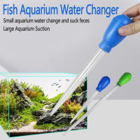 Herramienta De Limpieza Para Acuarios Sifón De Agua Y Limpiador De Tanque De Peces Plástico 29cm 45cm Longitud Ajustable - details 0