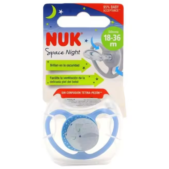 Pack Chupete Space Night 18- Silicona 6Ud Surtidas - 1