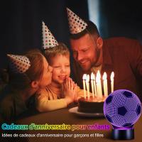 Gift de Fútbol para Niños 8 10 Años, 3D LED Lámpara de Noche with Remote Control, Cumpleaños Navidad Decoración  football - details 3