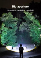 Linterna LED Recargable 9000LM Luz Blanca Láser Super Brillante 2000m Luz De Camping Torcha Potente Impermeable Para Aventura Al Aire Libre - details 10