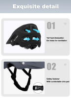 Casco De Bicicleta X-TIGER Ultra-Ligero Para Montar Montaña Y Carretera GIRO Vuelta a España Anti-Stress Con Protección EPS Para Adultos Hombres - details 8