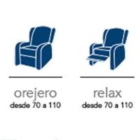 CAÑETE - Fundas Elásticas Sillón Relax Completo Adaptables - 4 Piezas - Marfil - details 0