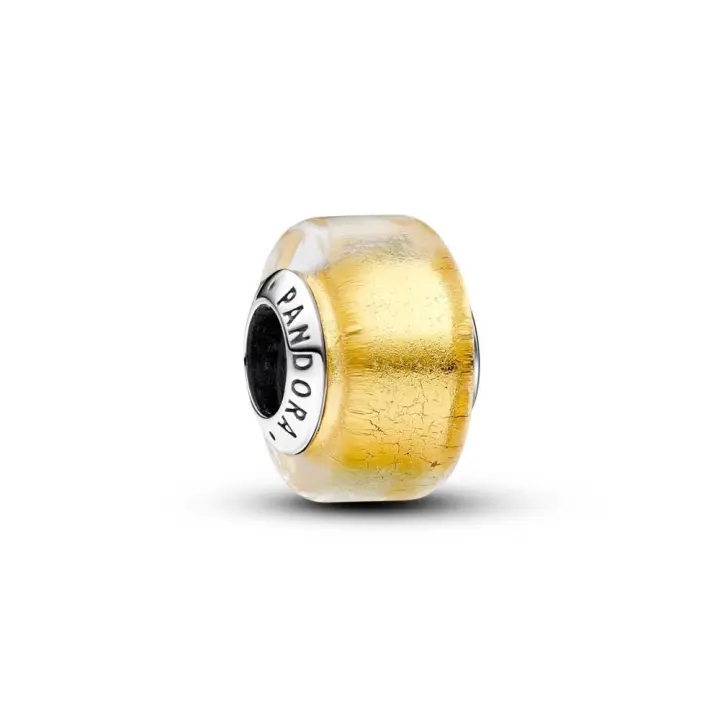 793353C00 - Charm Mini Cristal de Murano Dorado en plata de ley Pandora 793353C00 PANDORA Raíz Joyas de Plata Joyas Pandora MUJER inicio Charm Pandora Colgantes de Plata Mujer Pandora Original - 1