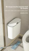 Basurero Inteligente 14L Con Sensor Automático Montado En La Pared Impermeable Y Elegante Para Cocina Y Baño Blanco - details 8