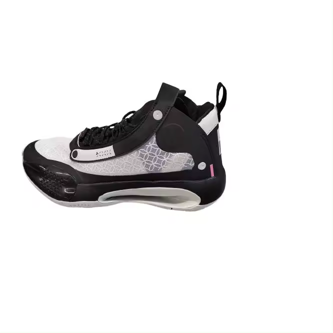 modelo basket 4 negro blanco deportiva hombre baloncesto muy comoda y confortable  flexible y moda - 1