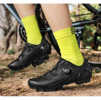 Zapatos De Ciclismo Para Hombre Y Mujer Blancos Transpirables SPD De Bloqueo Auto Racing Zapatillas De Bicicleta MTB Planas Talla 36-47 - details 14