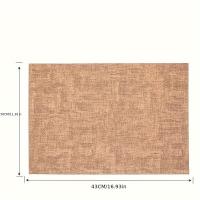 Mantel Individual De Cuero Sintético Doble Cara Estilo Nórdico Resistente Al Calor Y a La Humedad Para Casa Y Restaurante Tamaño 43x30CM - details 3