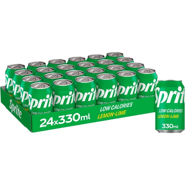 Sprite Lima-Limón, Bajo en Azúcares y Calorías, Pack24 * 330ml - 1