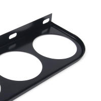 Soporte De Medidor Universal 52MM En Negro Para Coche Ajustable Para Agujeros Doble/Triple/Simple Con Diseño De Plata - details 4