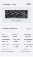 Teclado Mecánico De Juego Mini K620 RGB Con Retroiluminación Teclas Personalizables Y Hotswap USB Para PC Rosa Y Blanca - details 34