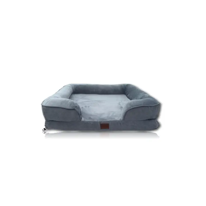 Sofá / cama de 51*38*15 para mascotas de espuma suave y cálida, inferior antideslizante con borde reforzado impermeable y con funda lavable extraíble. - 1