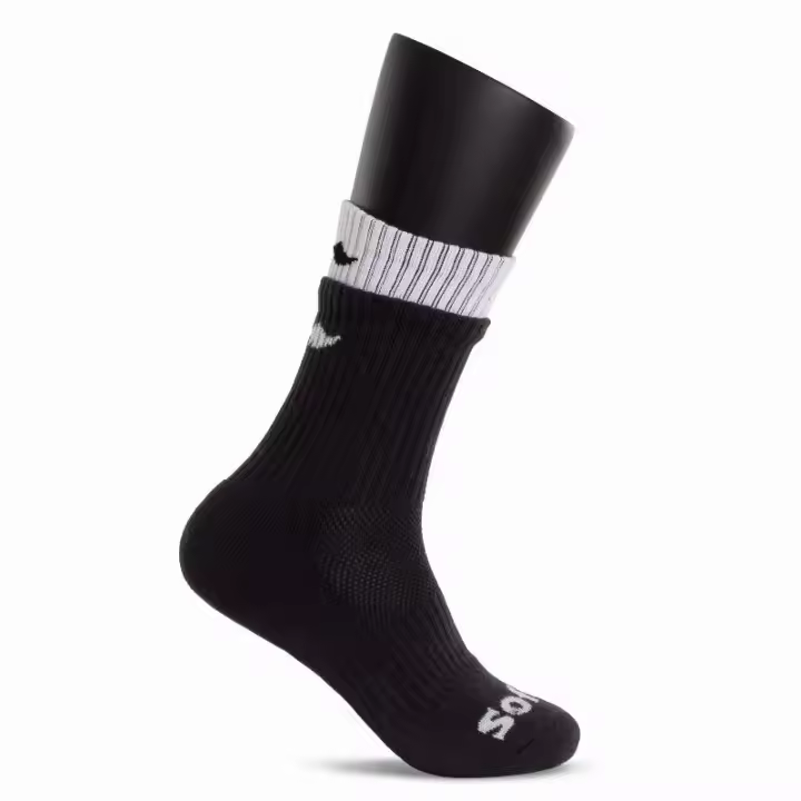 Calcetines Softee Doble Negro Blanco 1 Par - 1