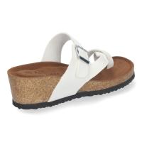 PuntoSalao Sandalias de cuña bio estilo esclava para mujer color blanco YF-87 - details 1