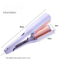 Fregadero De Pelo Profesional Plegable Con Pantalla LCD Hierro De Cerámica 3 Barriles Eléctrico Para Rizado Y Ondulación De Pelo - details 4