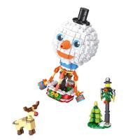 Bloques De Navidad 2024 Juguete Personalizado Para Familia Feliz Festival De Navidad Bloques De Construcción Pequeños Compatible Con Lego Material Plástico - details 1