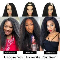 Pelucas Sintéticas Con Parte U Para Mujeres Negras Textura Yaki Rectas Color Natural Extensiones De Cabello Con Clip Peluca Larga 26+ Pulgadas - details 9
