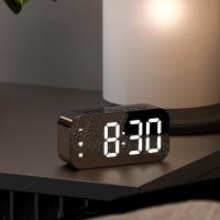 Reloj despertador LED con Control de voz, dispositivo Digital electrónico con enchufe, alarmas duales, temperatura, reloj de mesa, ajuste de brillo 12/24H - details 6