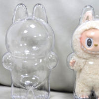 Caja De Almacenamiento Para Muñecos De Fiesta Sentados Y Figuras De Vinyl Transparente Protectora Y Antipolvo Labubu 5 Piezas - details 5