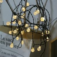 Lámparas De Bolitas Solares Para Exterior Cadena De Luces Impermeables Agua Cristal Navidad Fiesta De Jardín Decoración De Vacaciones - details 18