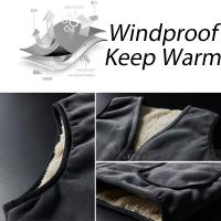 Chaleco De Invierno Para Hombre 6XL Abrigo Sin Mangas Grueso Y a Prueba De Viento Con Cierre De Cremallera Estilo Casual Slim Fit - details 6