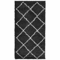 vidaXL Alfombra peluda de pelo largo moderna PAMPLONA 80x150 cm Color Antracita,  Beige,  Crema y mas Alfombras de área  Alfombra de Piso para Sala de Estar Dormitorio Habitación Salón - details 3