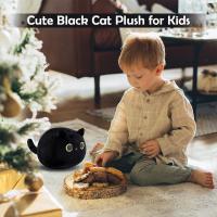 Muñeco de Plush de Gato Negro de 7,1 in, Muñeco de Gato Negro, Juguetes de Plush de Gato Negro, Plush de Gato Negro - details 2
