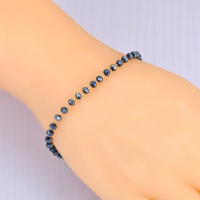Pulsera De Moda Lokaer Con Cristal CZ Negro Para Mujeres Y Niñas Cadena De Acero Inoxidable Bohemia Joyería De Playa B21105 - details 15