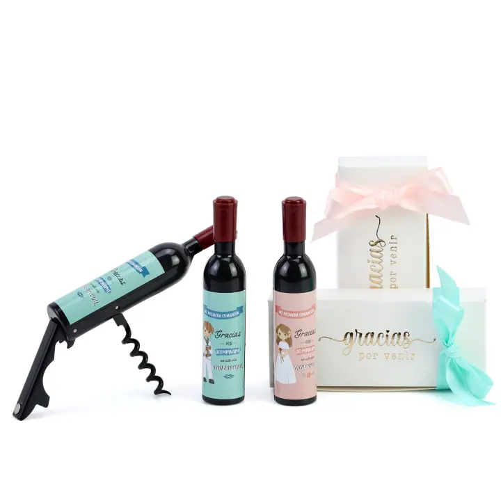 Pack de 12 a 42 unidades de sacacorchos y abridor de botella con diseño de comunión, pegatinas no personalizable, Abrebotellas para invitados, Detalles originales invitados, Regalantes.com - 1