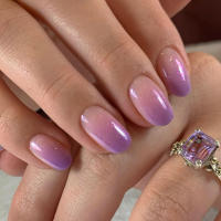 Kit De Uñas Postizas Con Diseño Geométrico Y Estampado De Océano Azul 24 Piezas Uñas Falsas Cortas De ABS Para Arte De Uñas - details 46