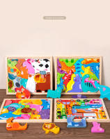 Juguete Educativo De Madera 3D Para Bebés Rompecabezas De Animales Frutas Y Vegetales Juego De Mano Gruesa Regalos Para Niños - details 4
