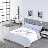 DECASATEXTIL Funda Nórdica Infantil - Cama 90 - Cama 105 -Juvenil – 3 Piezas – Funda nordica, Bajera y Almohadón – Reversibles - Algodón/Poliéster- Suave Transpirable- Surfers Azul - details 1