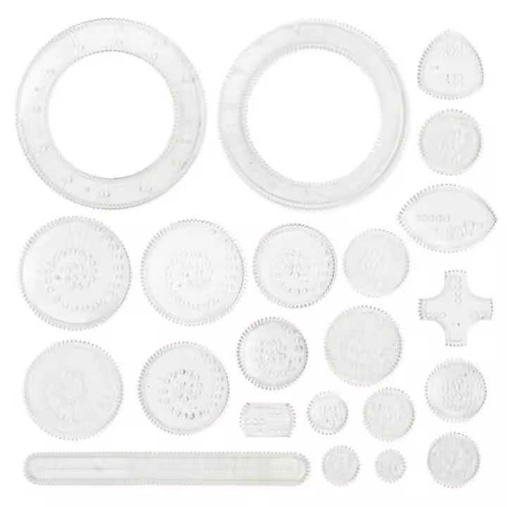 Kit De Dibujo Spirograph Clásico Con Papel De Arcoíris Magia Set De Arte Y Manualidades Para Niños Educativo Juguete De Dibujo - 1