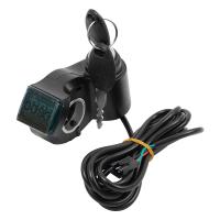 Cerradura De Encendido Con Pantalla Digital Para Patinete Eléctrico ZERO 8X 10X 11X Botón De Poder Y Acelerador Con Voltímetro - details 9