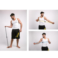 Banda De Resistencia Para Fitness Ejercicio De Elasticidad Cuerda De Pull Para Gimnasio Entrenamiento De Ejercicios De Pies Y Tobillos 4 Tubos Pedal Anclador - details 16