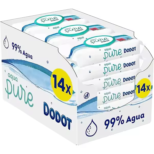 PACK DE 9 - Toallitas Dodot Aqua Pure 9 PAQUETES - 1
