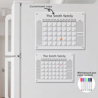 Tablero De Memoria Magnético De Acrílico Para El Hogar Con Adhesivo De Refrigerador Transparente Para Escribe Y Borrar Planificador De Mensajes - details 2
