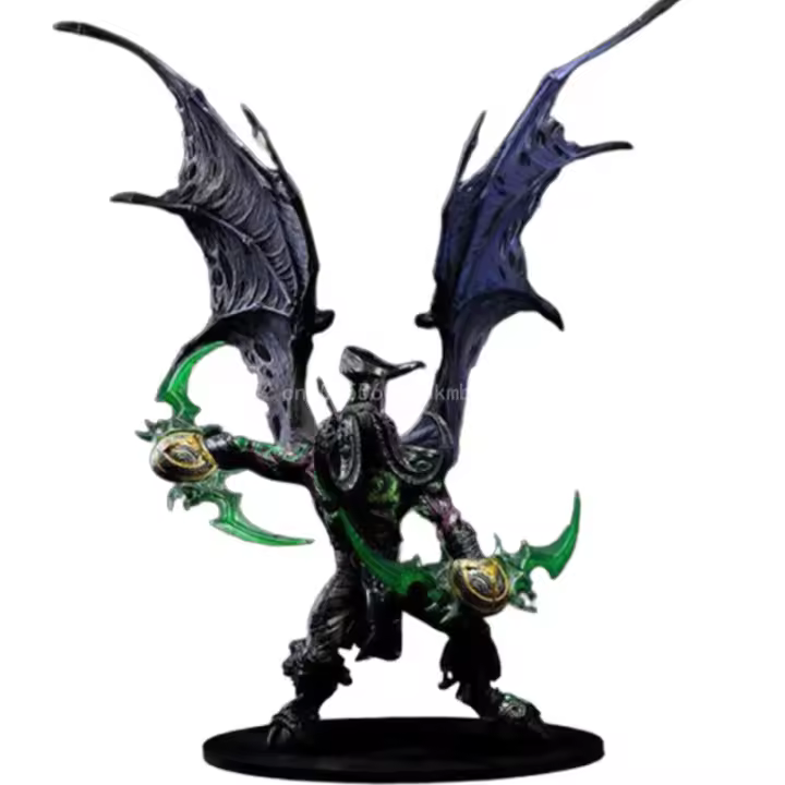 Figura De Acción World of Warcraft Illidan Stormrage Serie Demonio Forma 20cm PVC Colección Adorno Regalos Para Fans - 1