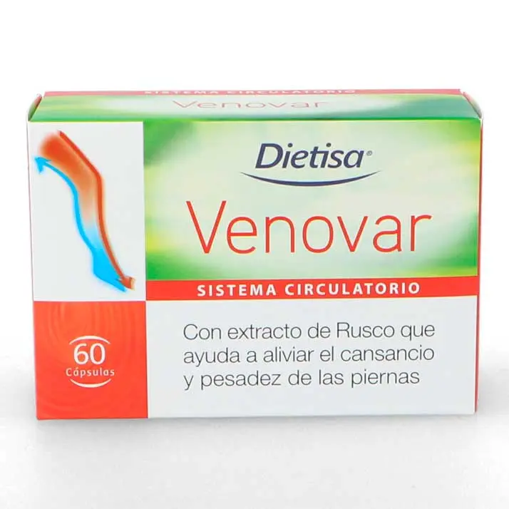Dietisa Venovar - Alivia Cansancio y Pesadez de Piernas - Complemento Alimenticio - 1