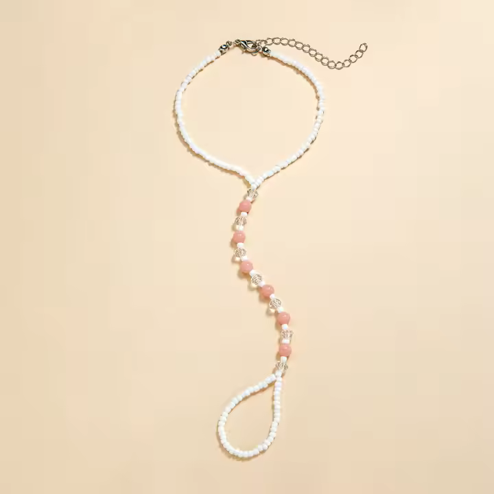Pulsera De Tobillo Para Mujer Estilo Bohemio Colorido Con Cuentas Luminosas Joyería De Moda Hecha De Aleación De Hierro Y Resina - 1