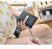 Monedero Mujer Corto Otoño Invierno Nueva Retro EU Y AM Nueva Monedero De Cuero PU Mate Moda Sencilla Conveniente - details 24