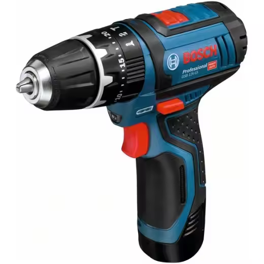 Bosch GSB 12V-15 1300 RPM Negro, Azul - 1