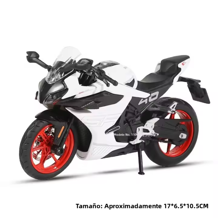 Modelo De Motocicleta 1:12 600RS Spring Breeze 450SR Con Neumáticos De Goma Y Absorción De Choque Regalo Para Niños Metal Y Plástico - 1