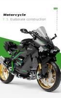 Bloques De Construcción Técnicos Para Ciudad 1:5 1858pcs Motocicleta De Carreras Vehículos MOC Juguete De Bloques Para Niños Regalos T4019 - details 7
