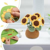 Kit De Crochet Para Principiantes Con Video Tutorials Incluidos Kit De Tejer Para Comenzantes Con Flores Material De Lana - details 8
