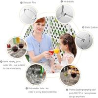 MICHLEY Vaso De Vino De Plástico Tritan Eco-amigable Inquebrantable Para Fiesta Familiar Y Bar 2/4 Piezas Transparentes Reutilizables - details 3