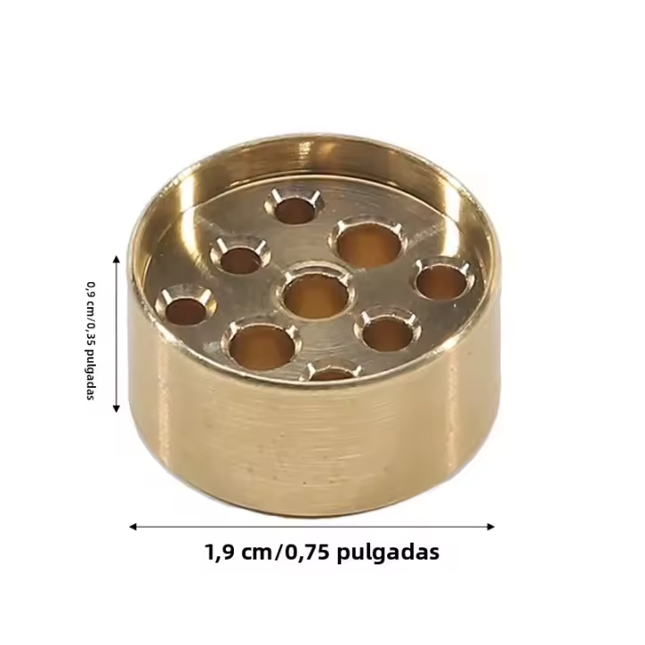 Soporte De Incienso Con Nueve Agujeros De Flor Mini Loto De Cobre Quemador De Incienso Para Casa Estilo De Té Sandálias Base Para Madera De Sándalo - 1