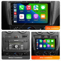 Radio Multimedia Para Ford Fiesta Mk VI 5 2002-2008 Android 14 OS Pantalla De 9 Pulgadas Con CarPlay Android Auto Y GPS Estéreo Sin Cables - details 1